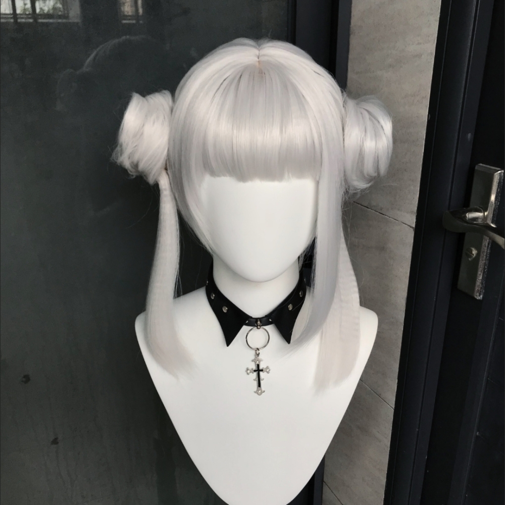 Wig Fiber Net - 애니메이션 캐릭터 아라시 치사토 가발(긴 사이드버닝