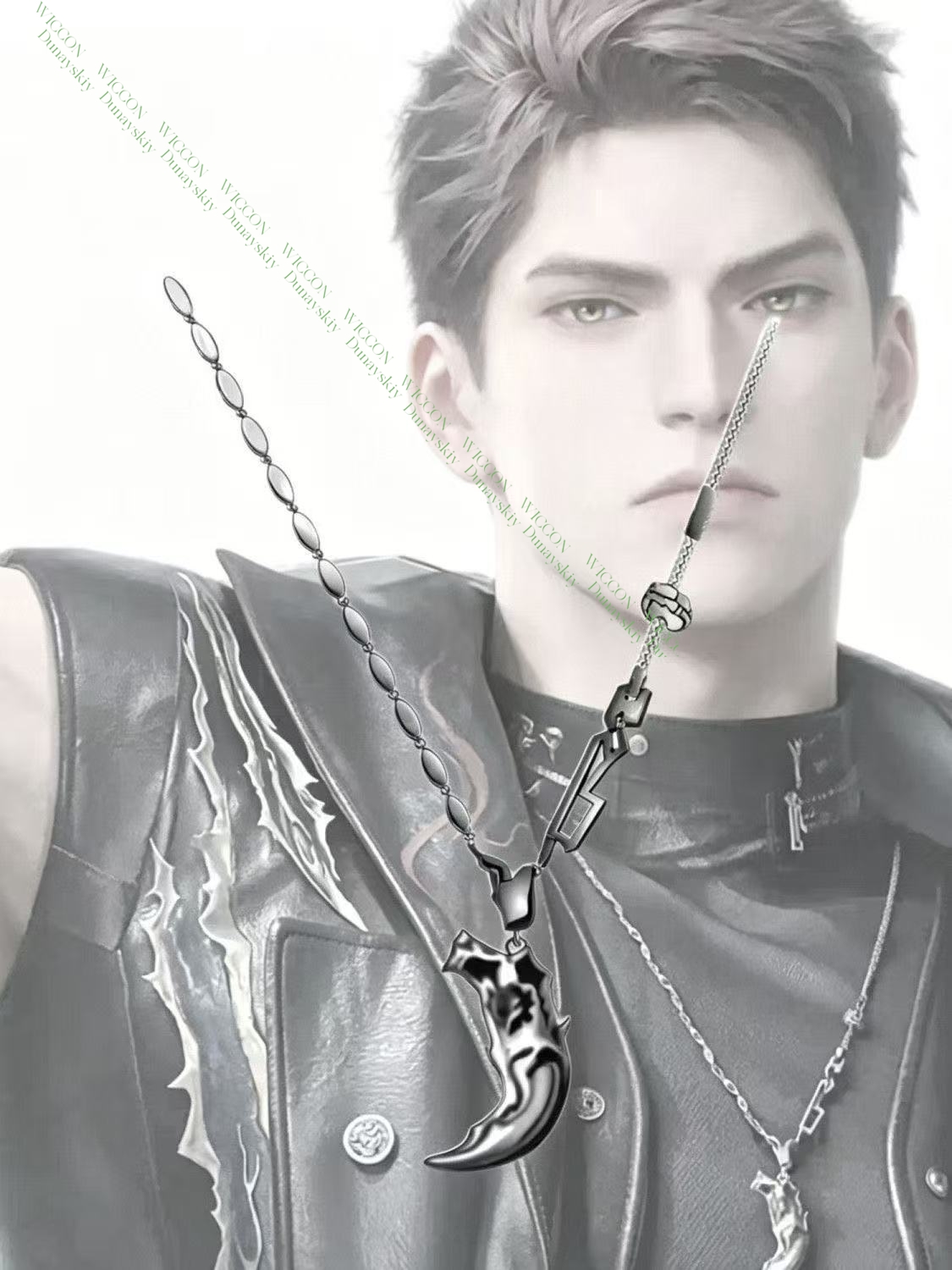 러브 앤 딥스페이스 발코 아오인 울프 하프 마스크 3D - Cosplay Prop 3D Print 리뷰 및 가격