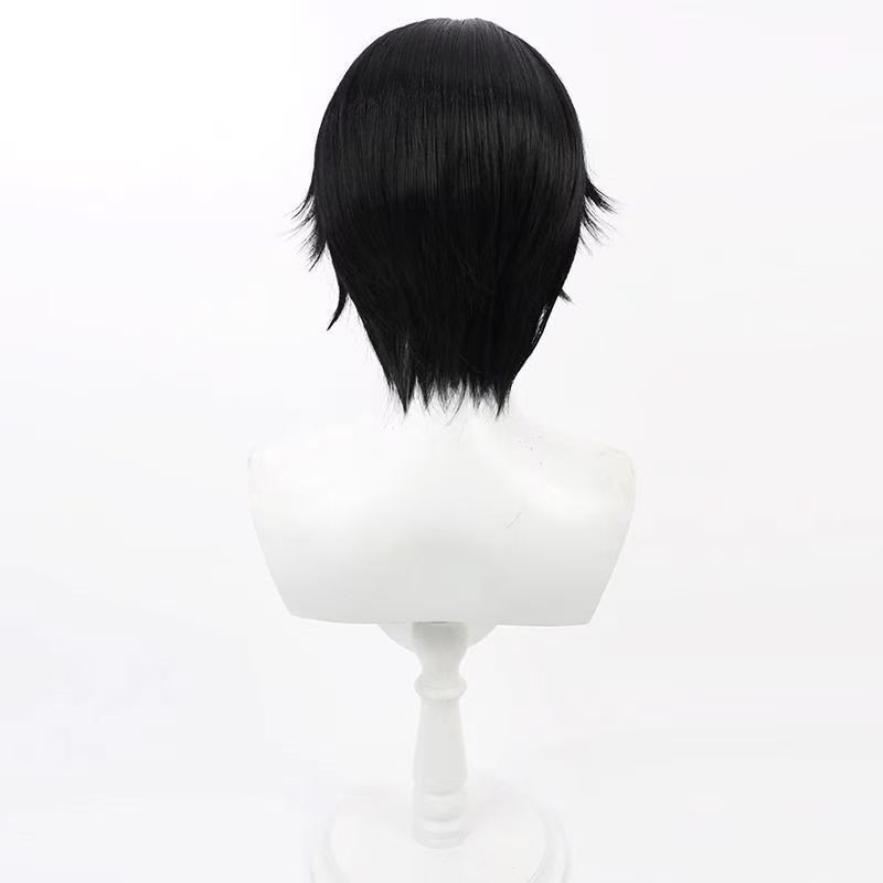 애니메이션 를르슈 램페루즈 코스프레 가발 짧은 검정색  - Wig Fiber Net 리뷰 및 가격