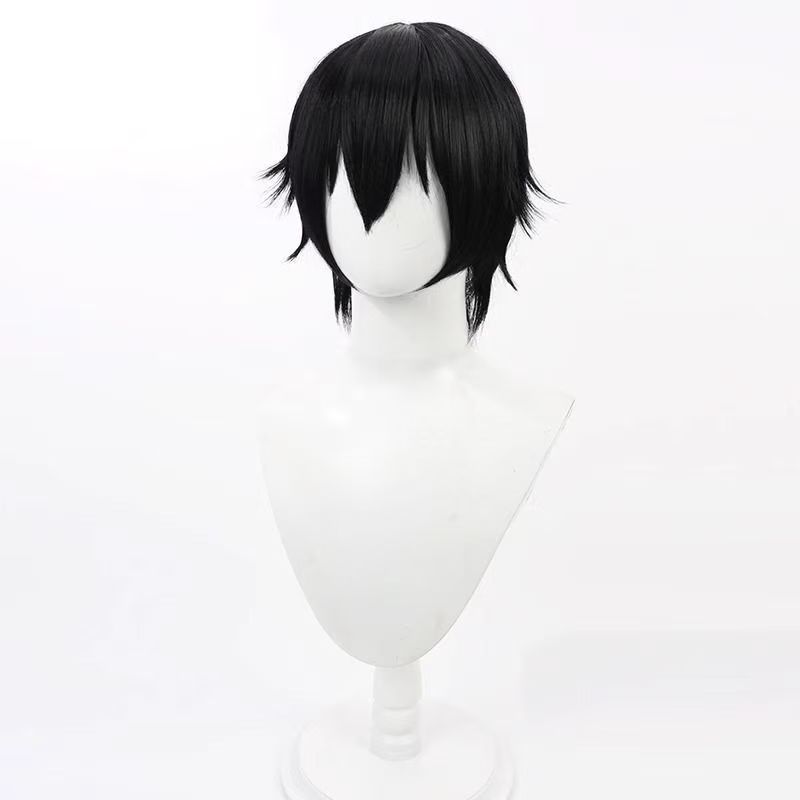 애니메이션 를르슈 램페루즈 코스프레 가발 짧은 검정색  - Wig Fiber Net 리뷰 및 가격