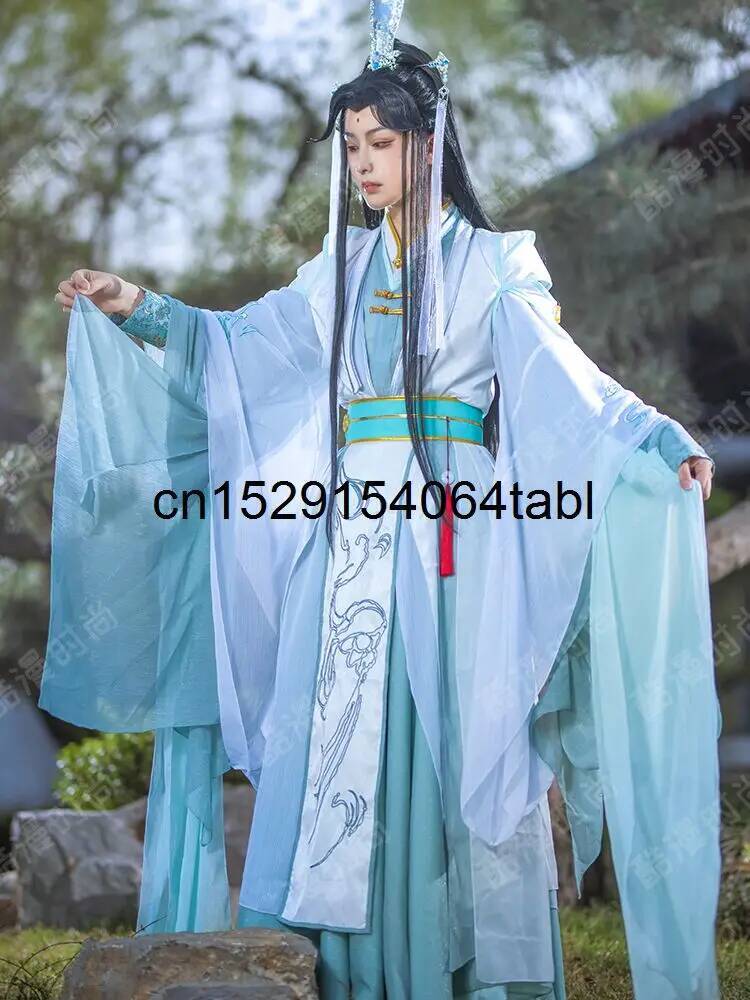 신상 텐관시푸 풍시 청선 코스프레 의상 한복 세트 천상 - Prop For Cosplay 리뷰 및 가격